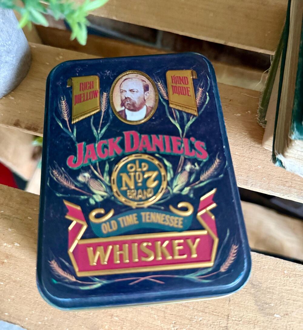 Vintage Jack Daniel's Old No. 7 Tin | Hudson Scott England Collectible
